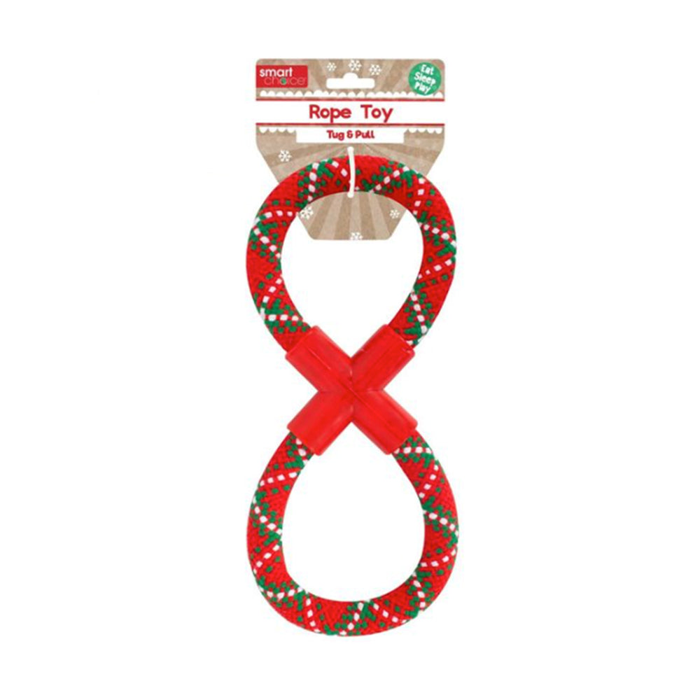Christmas Rope Tug Dog Toy 25cm