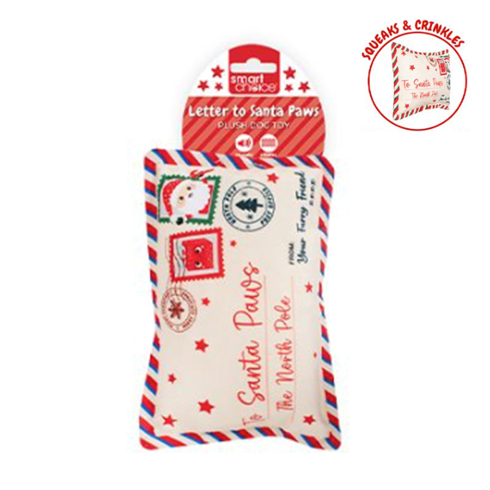 Santa Letter Plus Crinkle Dogs Toy