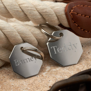 Stainless Steel Octagon Tag – The Pet Tag Store